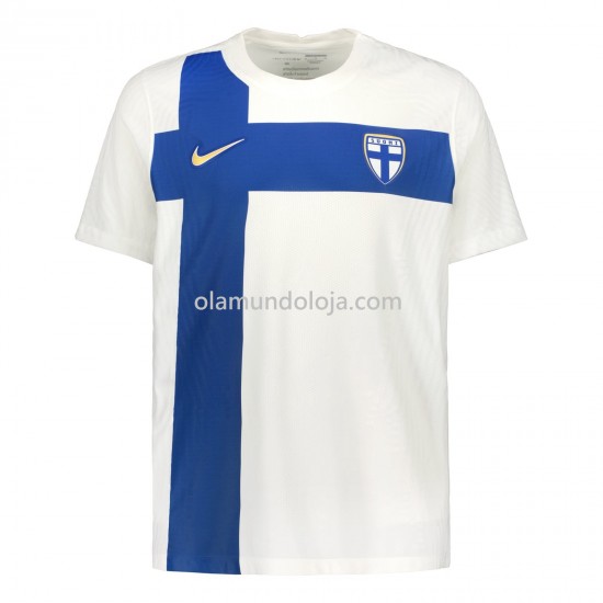 Camisola Finlândia Equipamento Primeiro 2022 Manga Corta
